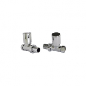 Wickes Contemporary Chrome Round Straight Radiator Valves -  £50.00