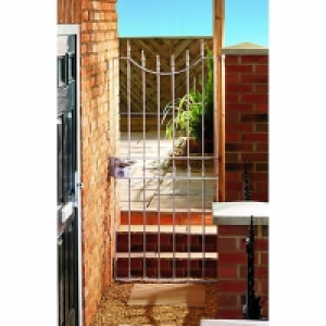 Wickes Windsor Galvanised Steel Gate Silver - 914 x 1880 mm &pound;105.99