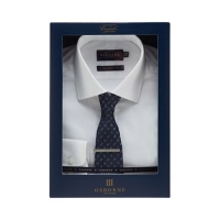 Debenhams  Osborne - White tailored fit shirt and tie set