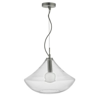 Debenhams  Home Collection - Clear and Frosted Glass Oscar Pendant Ce