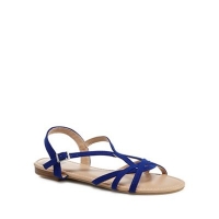Debenhams  The Collection - Blue suedette Charming ankle strap sandal