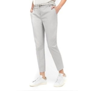 Debenhams  Wallis - Petites grey belted trousers