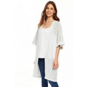 Wallis - Silver longline cutout jacket