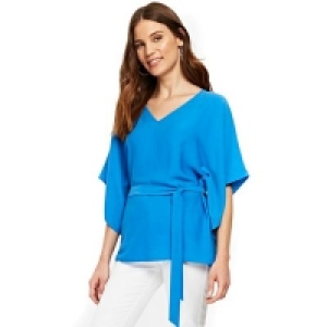 Wallis - Blue eyelet kaftan