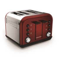 Debenhams  Morphy Richards - Red Accents 4 slice toaster 242030
