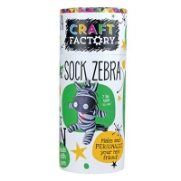 Debenhams  Parragon - Craft Factory sock zebra craft tube