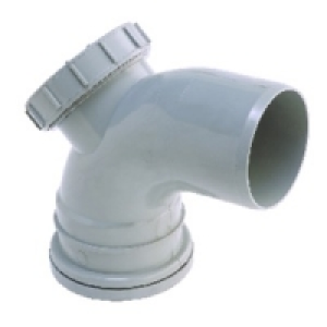 Wickes 110mm Grey Soil Pipe 90 Deg Access Bend