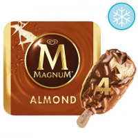 Tesco  Magnum Almond Ice Cream 4 X100ml
