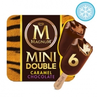 Tesco  Magnum Mini Double Caramel And Chocolate Ice Cream 6 X60ml