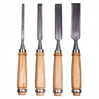 tofs  4Pc Wood Chisel Set - Wooden Handle