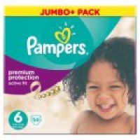 Asda Pampers Active Fit Size 6 Jumbo Pack 56 Nappies