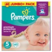 Asda Pampers Active Fit Nappies Size 5 (Junior) Jumbo Pack