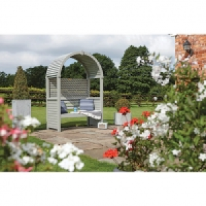 Rowlinson Modena Slatted Arbour - 1340 x 800 mm &pound;299.99