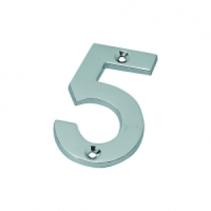 Wickes Door Number 5 - Chrome £3.25