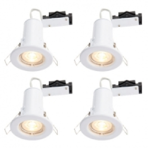 Wickes White LED Fire Rated Downlight - 4W - Pack of 4 &pound;45.00