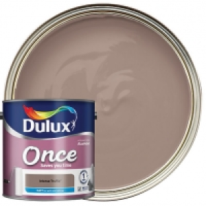 Dulux Once Matt Emulsion Paint - Intense Truffle 2.5L &pound;25.00