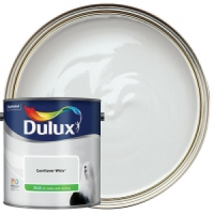 Dulux Silk Emulsion Paint - Cornflower White 2.5L £16.00