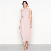 Debenhams  Debut - Pink chiffon full length bridesmaid dress