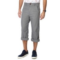 Debenhams  Mantaray - Grey linen blend regular fit trousers