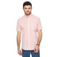 Debenhams  Maine New England - Peach single pocket regular fit shirt