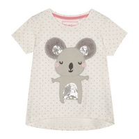 Debenhams  bluezoo - Girls white koala applique t-shirt