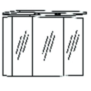 Mirror Cabinet White 900mm