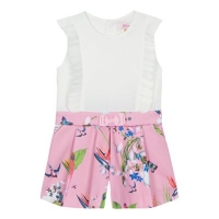 Debenhams  Baker by Ted Baker - Girls white and pink floral print pla