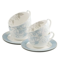 Debenhams  Belleek Living - Novello set of four teacups and saucers