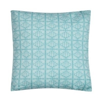 Debenhams  Home Collection Basics - Blue geometric print cushion