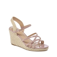 Debenhams  The Collection - Light pink Craven wide fit high wedge hee