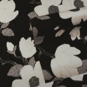 Graham & Brown Mode Elinor Decorative Wallpaper Charcoal 10m
