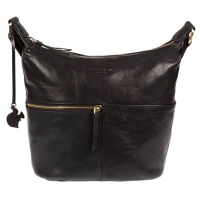 Debenhams  Conkca London - Black Kristin handmade leather bag