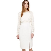 Debenhams  Phase Eight - Cream victoria dress with sleeves