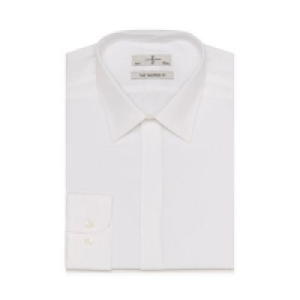 J by Jasper Conran - White dobby tailored fit shirt