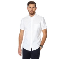Debenhams  J by Jasper Conran - White seersucker short sleeve shirt