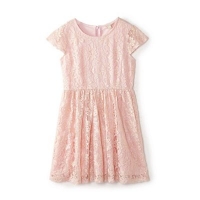 Debenhams  Yumi Girl - Girl pink floral lace Babette skater dress