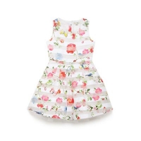 Debenhams  Yumi Girl - Ivory floral and butterfly duana prom dress