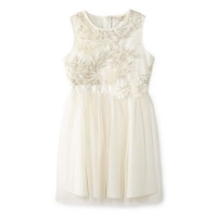 Debenhams  Yumi Girl - Ivory embroidered floral ombre dress