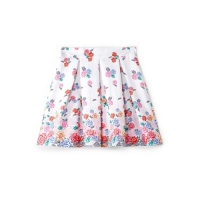 Debenhams  Yumi Girl - Girls white floral panel skirt
