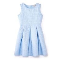 Debenhams  Yumi Girl - Blue glittery floral skater dress