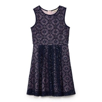 Debenhams  Yumi Girl - Blue embellished sequin lace dress