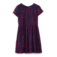Debenhams  Yumi Girl - Blue dual tone floral lace dress