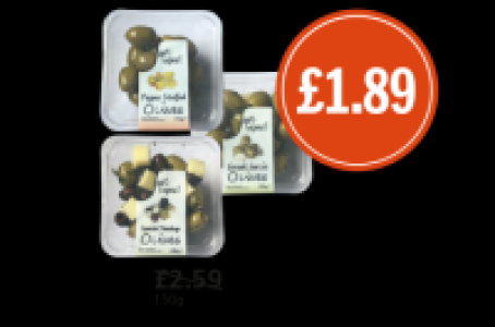 Just Tapas Pimento Halkidiki Olives, Green Greek Halkidiki O £2.59