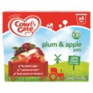 Plum & Apple 100% Fruit Pots 4m+ £1.45