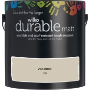 Wilko Durable Matt Emulsion Paint Coastline 2.5L £7.50