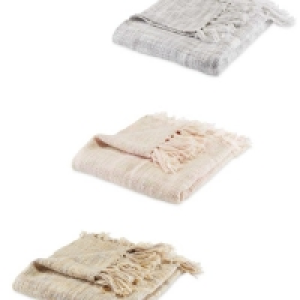 Kirkton House Tonal Weave Throw &pound;12.99