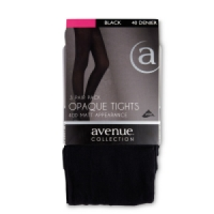 Black 40 Denier Tights 3 Pack &pound;2.49