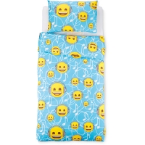 Emoji Music Smiley Single Duvet Set