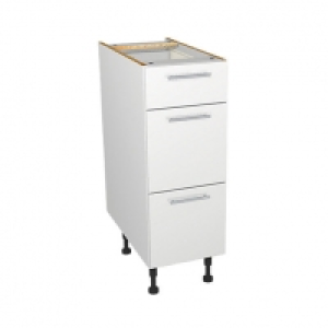 Wickes Orlando White Gloss Slab Drawer Unit - 300mm £86.00