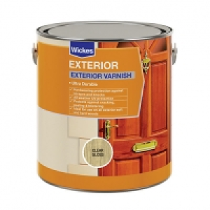 Wickes Exterior Varnish - Clear Gloss 2.5L £24.99